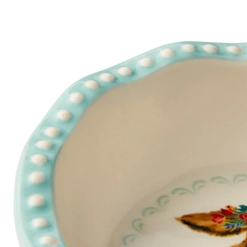 The Pioneer Woman Sweet Romance  4.75-Inch Stoneware Mini Pie Plate Set of 2 NWT